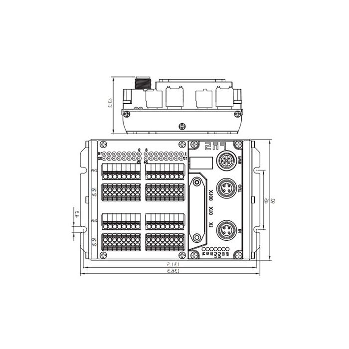 Multi-protocol module IP20、 32DI PNP、Terminal type、 Remote module、009B01